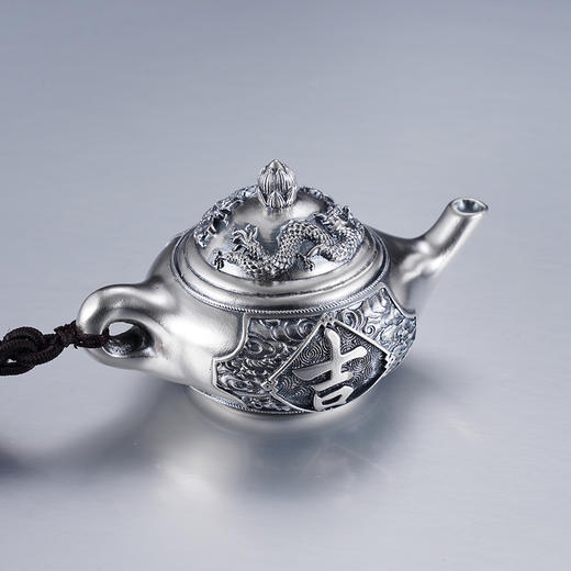 子佩集S999银【双龙壶】手把件【DZ1030】纯银2412 商品图6