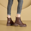 丁摩 秋季新品真皮复古马丁靴女韩版侧拉链女式皮靴厚底休闲女鞋子5ZF-513-2 商品缩略图3