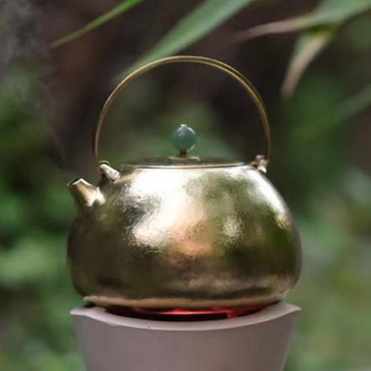 博友制钛望月/观山提梁钛壶 喊亲友围炉煮茶去 商品图3