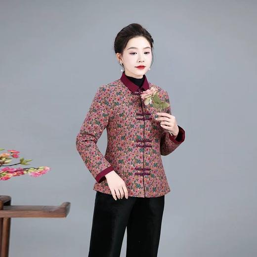 A808唐装棉衣女士冬季新款加厚改良旗袍上衣小棉袄复古中式民族风女装 商品图2
