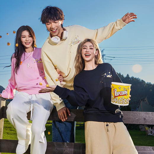 [299两件，针织衫卫衣任选]YKYB黄子韬毛衣潮牌简约百搭上衣宽松针织衫 商品图3