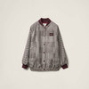 MIU-C 格纹羊毛夹克外套 商品缩略图0