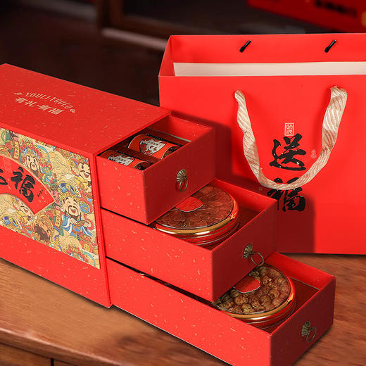 【健康好礼❗️东方食养礼盒装】“红"运当头，“参"情好礼！长白山大山里笨参红参片西洋参传统滋补品新年蛇年春节年货礼物 商品图6