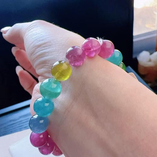 9mm-10mm单圈彩虹碧玺手串 商品图3