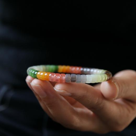 【宫里手串】天然和田玉多彩直切手串 CR 商品图1