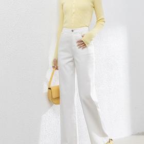 【高货rg】全新升级【铂金会员183/天猫239/差价56】(65654) 洛诗琳米白色牛仔直筒裤2025春季高腰宽松九分阔腿裤女