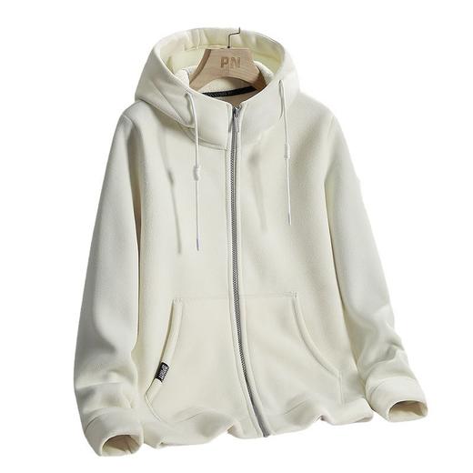 丁摩 U衣库同款加大码摇粒绒抓绒衣女冬季加绒加厚保暖连帽卫衣男女外套 5ZF-22713 商品图4