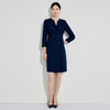IWY/藏青色职业西装连衣裙女气质干练酒店前台接待商务工作服243017Q1 商品缩略图3