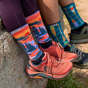 INJINJI五指袜 长筒越野路跑袜 户外徒步 越野跑 旅行耐磨袜 路跑