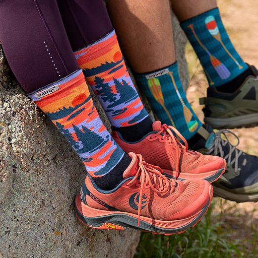 INJINJI五指袜 长筒越野路跑袜 户外徒步 越野跑 旅行耐磨袜 路跑 商品图0