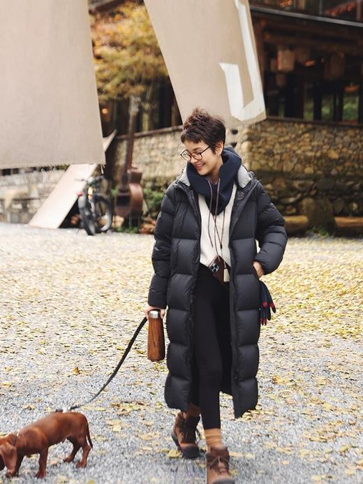 Martine Wester女密可柔面料加长款可脱卸领连帽鹅绒服11383833 商品图6