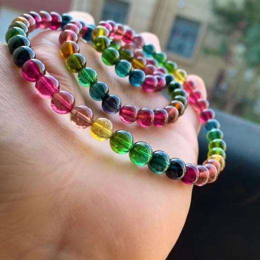 6mm-7mm多圈彩虹碧玺手串 商品图3