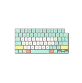 保护膜 cpu快捷键盘膜 - 蓝 - jcpal