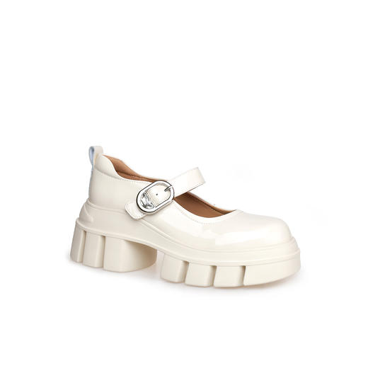 豪麟名鞋奥莱迪嘉女鞋玛丽珍鞋牛移膜革DJHJA51WS002白色  原价1660元 商品图0