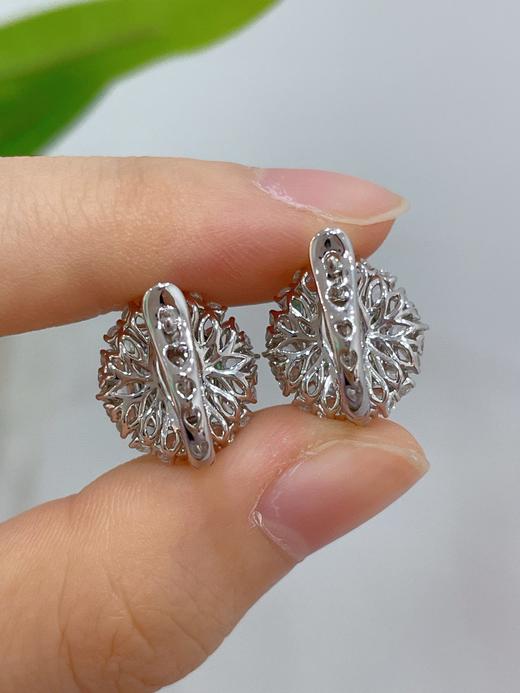 蛋面翡翠耳钉耳扣 商品图3