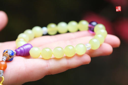 和田玉黄玉十八子手串 商品图4