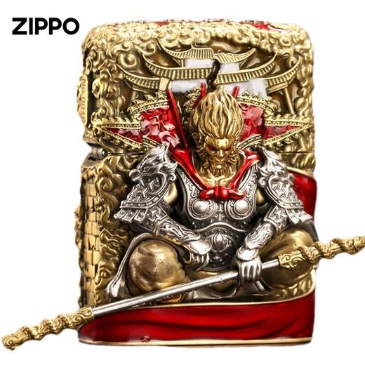 ZIPPO打火机 黑悟空神话齐天大圣孙悟空斗战圣佛金属套壳  JCZ 商品图4