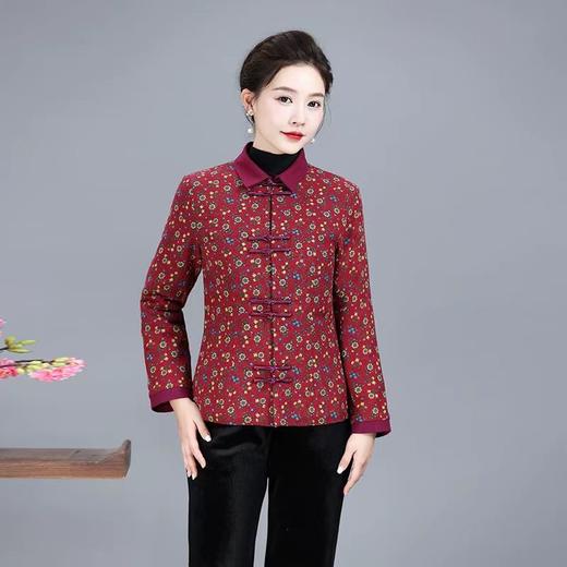 A808唐装棉衣女士冬季新款加厚改良旗袍上衣小棉袄复古中式民族风女装 商品图6