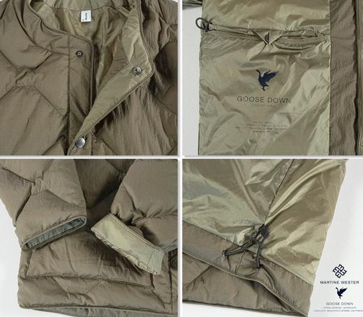 Martine Wester男密可柔轻量面料无领鹅绒服11083816 商品图6