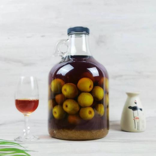 阅酒自制梅子酒３L罐装（自提赠送梅子酒专用酒杯2只）（费用含玻璃罐、白兰地、青梅、黄冰糖、制作费、邮费） 商品图2
