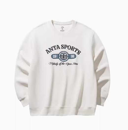 安踏潮流复古套头卫衣春季新款字母印花长袖运动上衣152518705S 商品图2