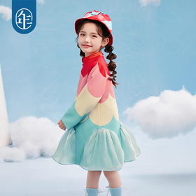 年衣童装女童旗袍连衣裙2025年春季新款周岁礼服裙子儿童演出服幻彩糖羽旗袍裙