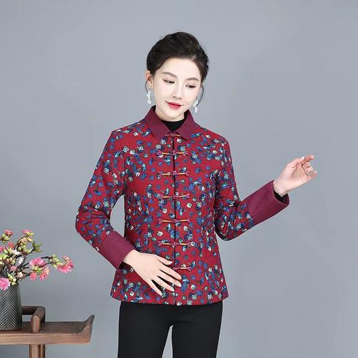 A808唐装棉衣女士冬季新款加厚改良旗袍上衣小棉袄复古中式民族风女装 商品图5