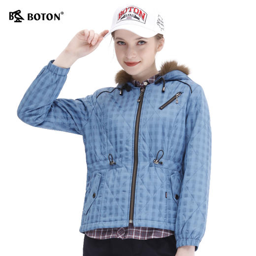 【第2件半价！尾货清仓不退换】波顿女士连帽棉褛LJ508 商品图1