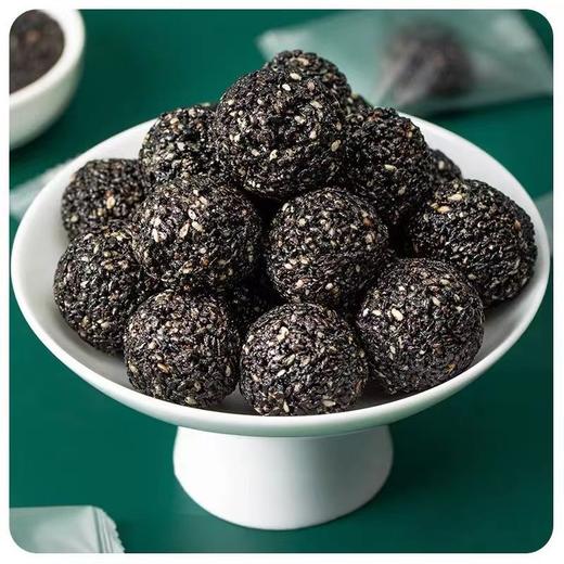 河谷上方 黑芝麻丸500克 黑芝麻零食特产办公休闲零食熟芝麻芝麻丸黑芝麻球5ZF-10518 商品图3