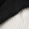 ROMI STUDIO 软糯羊驼毛黑白撞色圆领针织毛衣针织衫R29M117 商品缩略图4