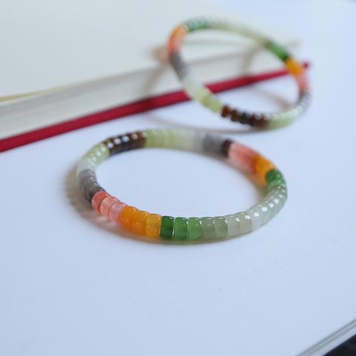 【宫里手串】天然和田玉多彩直切手串 CR 商品图3