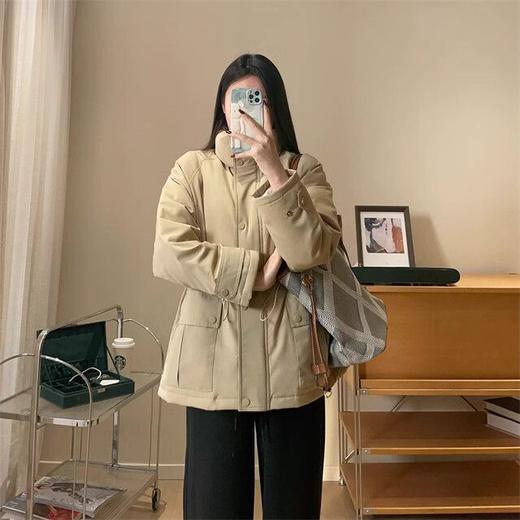 禾家高阶气质 三星90白鹅绒三防立领显瘦抽绳腰风衣羽绒服！ 商品图0