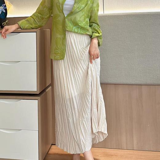 顺丰包邮21941洛诗琳遮胯显瘦百搭流光百褶半身裙女057 商品图1