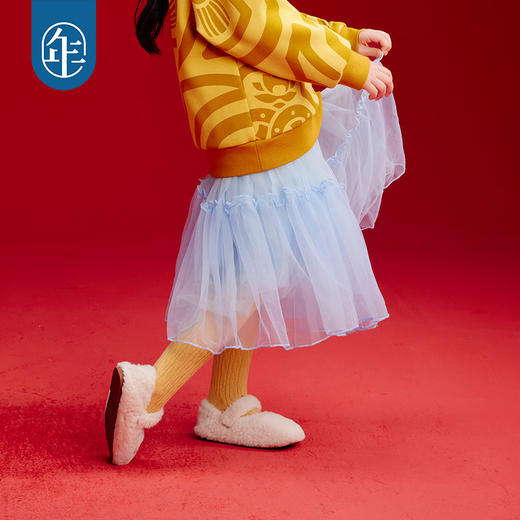 年衣童装半身裙女秋冬新款A字裙纱裙女童女宝宝甜美裙子蓬蓬裙朦朦胧胧半身裙 商品图5