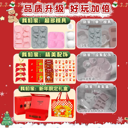 【新年限定❗️捏捏乐儿童礼物套装】马年diy材料包硅胶解压玩具减压新年手工自制春节年货 商品图2