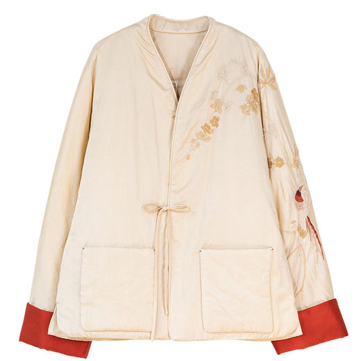 牧衣游原创 丝棉手工刺绣短外套新款质朴复古百搭新中式外套 茹欢 商品图4