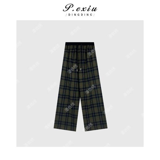 04-4潘依绣丁丁宠粉羊-毛加厚磨绒软糯松弛感抽绳休闲裤 SH1656 商品图1