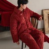 【本命年金竹国风】三层加厚夹棉情侣冬季加绒加厚红色新婚男女家居服 商品缩略图2