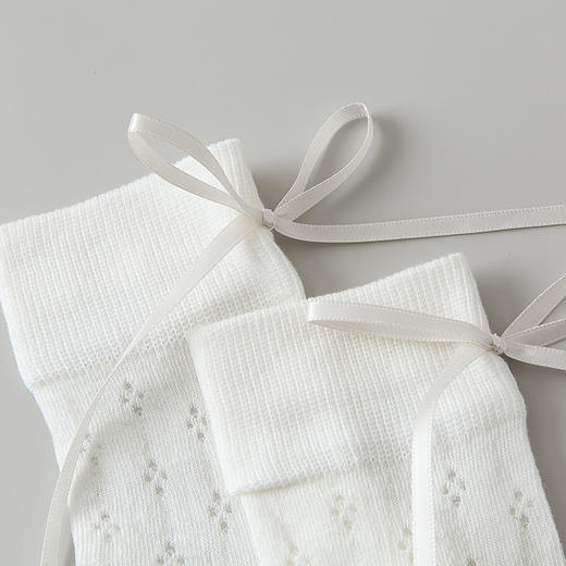 迷你巴拉女童透气袜子春季新款宝宝棉弹甜美可爱蝴蝶袜不勒脚 商品图2