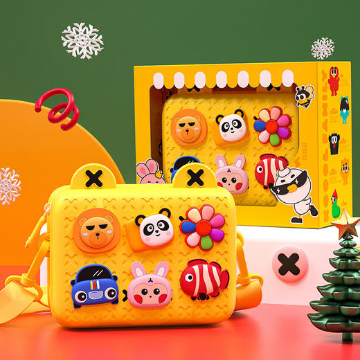 雀说 儿童时尚单肩包新款diy韩版潮流包包斜挎百搭卡通可爱风小背包5ZF-10508 商品图6