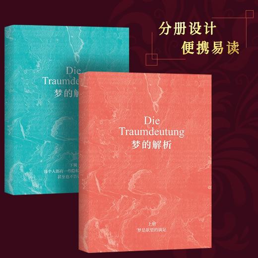 梦的解析 弗洛伊德德文原版直译分册装订便携版解梦释梦精神分析理论理解潜意识认识自我行为心理学书籍心理学入门读物哲学 商品图2
