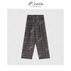 04-4潘依绣丁丁宠粉【即时温暖】磨绒慵懒风撞色格纹休闲裤 7089T 商品缩略图1