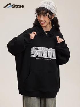 早乙女惠子saotome/STMWY243183/蕾丝贴布绣卫衣