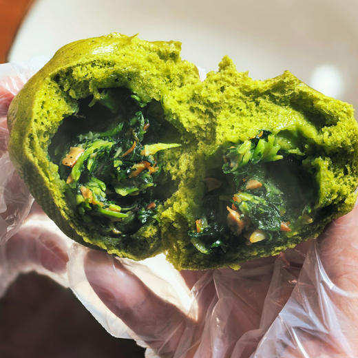 【小额娘】山药芝麻豆沙包/南瓜玉米高菜包/麻油青菜香菇包 （2盒起售周六不发货）） 商品图5