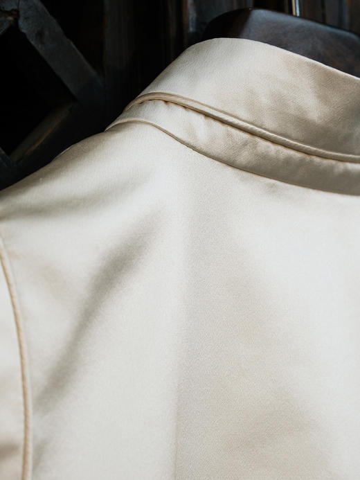 盛唐牡丹|鹤鹿同春手绣真丝马甲-白色 商品图8