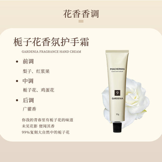柏世曼栀子花香氛护手霜赤霞橘光护手霜秋冬滋润保湿 留香不粘腻防干裂护手霜 商品图1