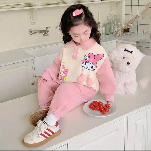 【49.9到手1整套】2025年春款 A类儿童套装男女童卫衣两件套洋气卡通刺绣 商品图6