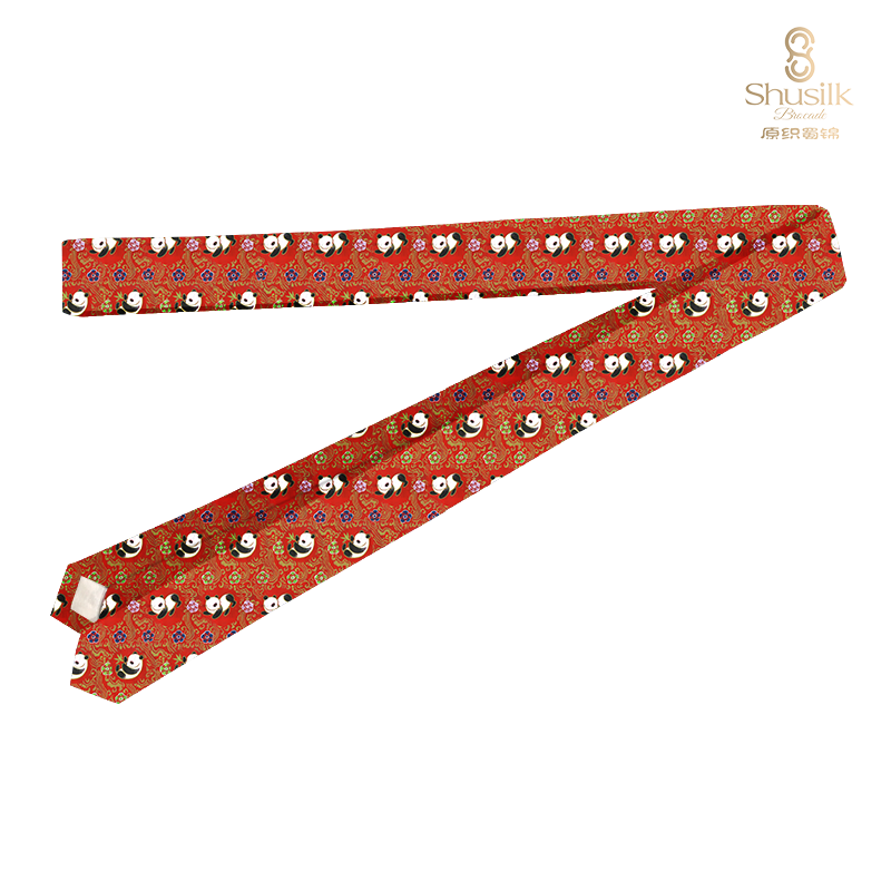 SJ1068-2蜀锦时尚细领带腰带两用