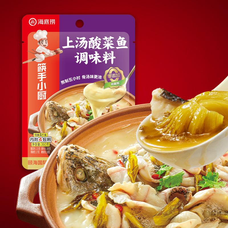 海底捞上汤酸菜鱼调味料360g