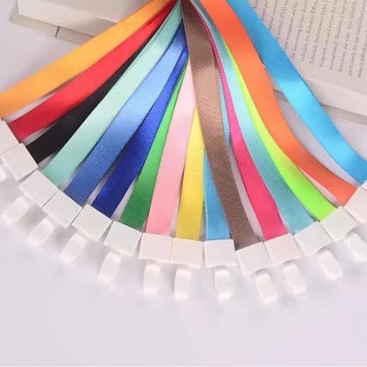 1.5cm宽工作证挂绳 彩色胸牌胸卡绳一体扣挂绳展会吊绳工牌厂牌绳卡套挂绳多颜色可选 1条 商品图3